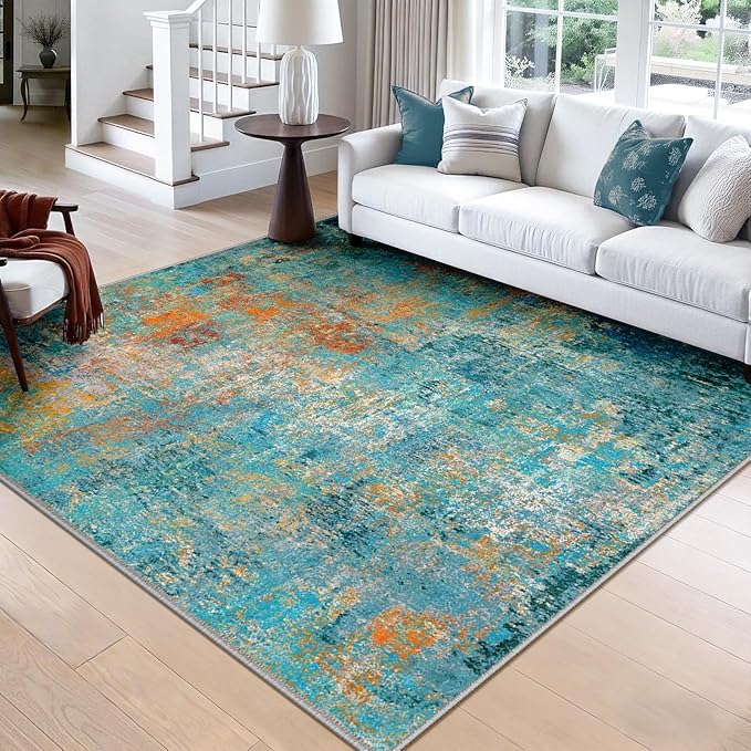 RELEANY Washable Square 8'x8' Area Rug by RELEANY