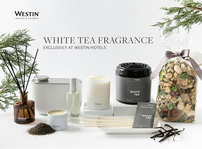 Westin White Tea Room Spray - Luxury Hotel Fragrance - White Tea Scent Aroma For Bedroom and Bathroom - 4 fl oz. each - 2 Pack
