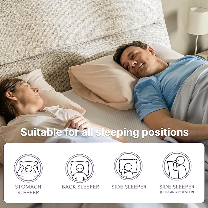 NapQueen 12 Inch Full Size Mattress, Bamboo Charcoal Memory Foam Mattress, Bed in a Box, White