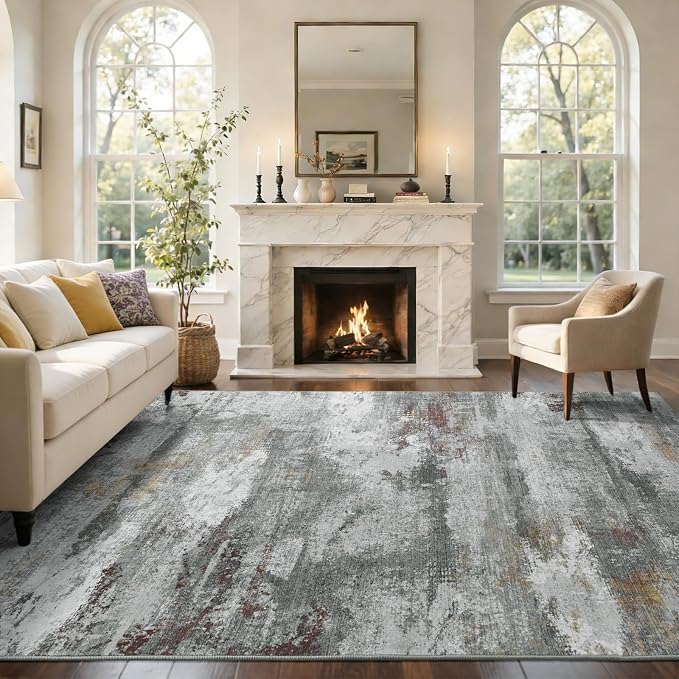 8x10 Ft Large Abstract Area Rugs - Image 2