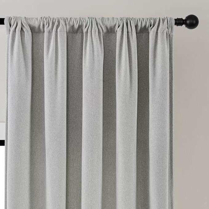 Joydeco Light Filtering Curtains 84 Inch Length - Image 4