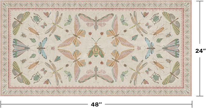 Light Pink Washable Bathroom Rug - Image 2