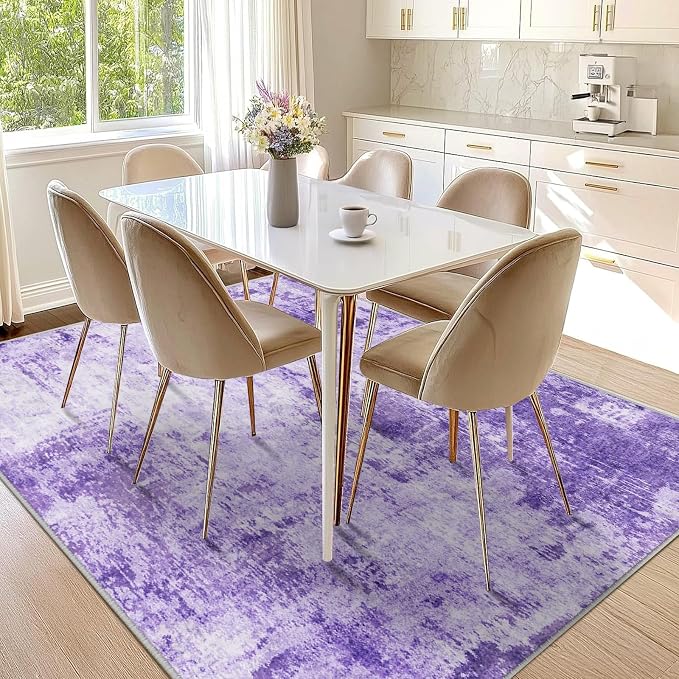 RELEANY Washable 5'x7' Abstract Area Rug - Image 8