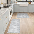 Kitchen Rugs Sets of 2, 2x3 2x4 Rug Runner, Dining Room, Soft Runner Rug by Restydon