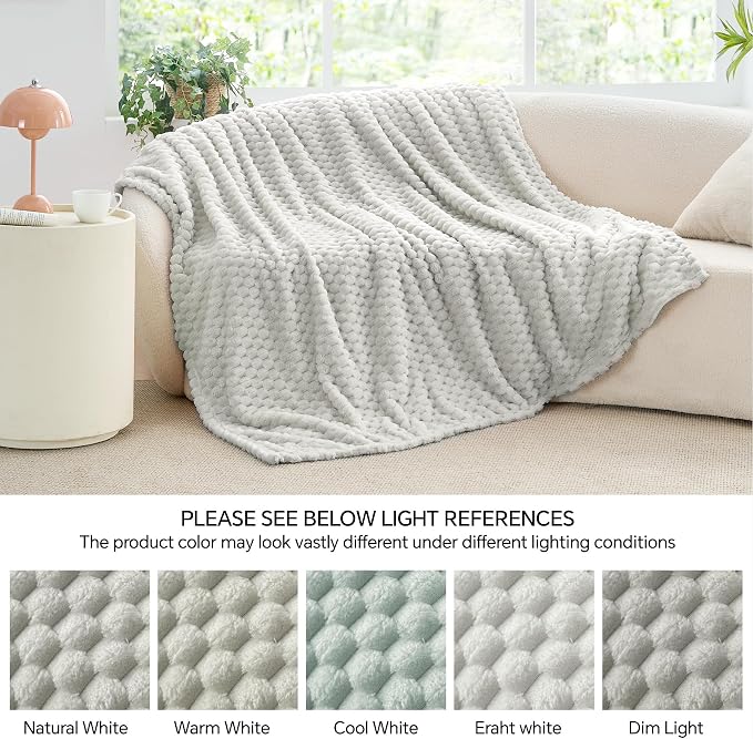 BEDELITE Light Grey Throw Blanket - Image 7