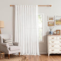MYSKY HOME 95 Inches Long White Curtains by MYSKYHOME