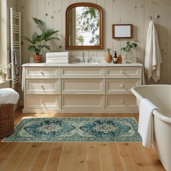 RELEANY Washable Area Rug, Runner 2'x5', Water Repellent, Pet Friendly - Image 2