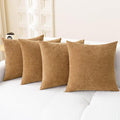 CaliTime Decorative Couch Throw Pillow Covers 18 X 18 Inches Apricot Brown | by CaliTime
