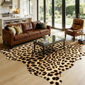 Western Faux Leopard Rug, Large Animal Print Cheetah Rug, 7 x 6.2 Ft | Premium by AROGANAREARUG