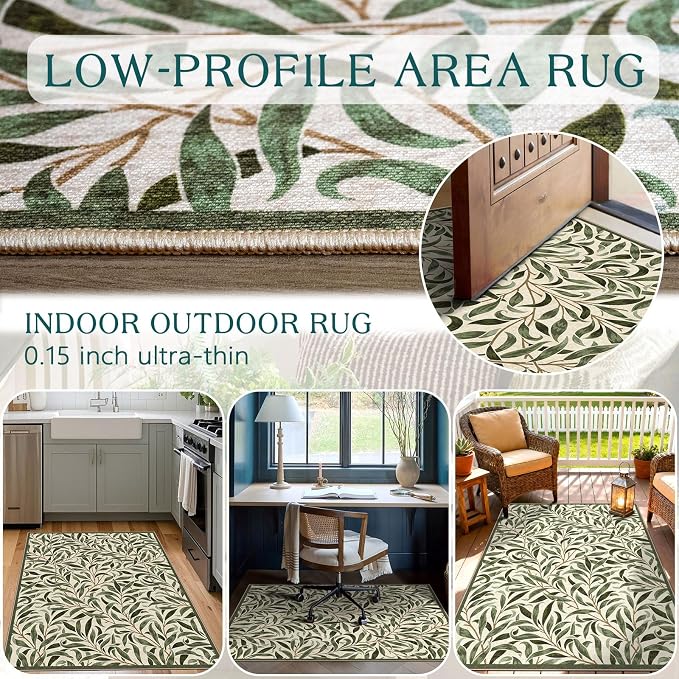 3x5 Leaf Entry Rug - Image 6