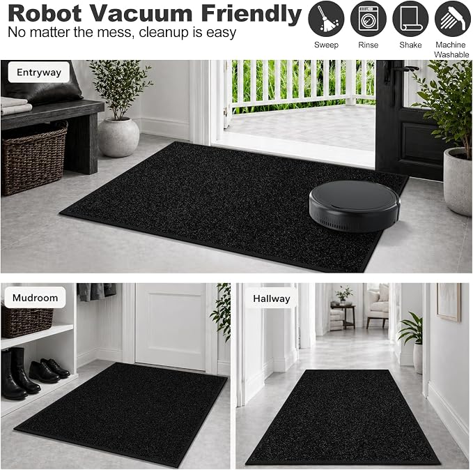 Super Absorbent Front Door Mat, Non-Slip Washable Indoor Doormats, Low Profile - Image 6