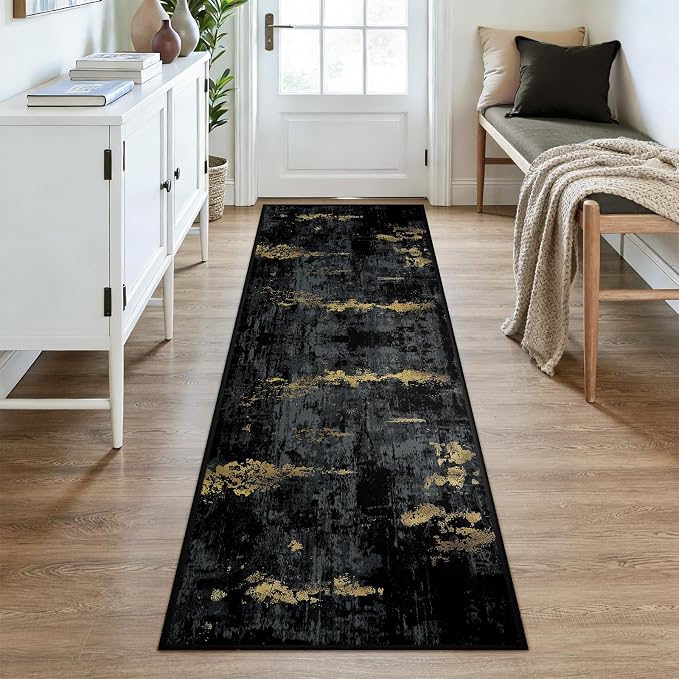 RELEANY Washable Runner 3'x8' Abstract Area Rug - Image 2