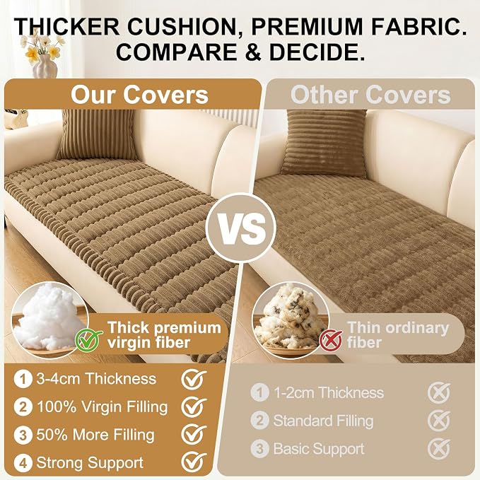 Smiry Couch Cover for Dogs, Non Slip Washable Sofa Protector for Pets | Soft - Image 5