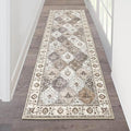 HEBE Hallway Runner Rug 2'x6', Washable Non Slip Kitchen Rug Runner | Soft Boho by HEBE