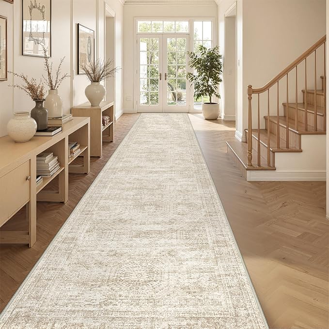 3x14 Runner Rug Non Slip, Washable Hallway Runner Rug, Living Room, Extra Long - Image 5