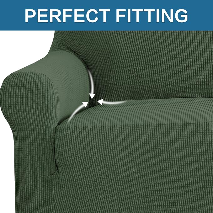 H.VERSAILTEX Stretch Oversized Couch Cover 1 Piece Sofa Slipcovers - Image 5