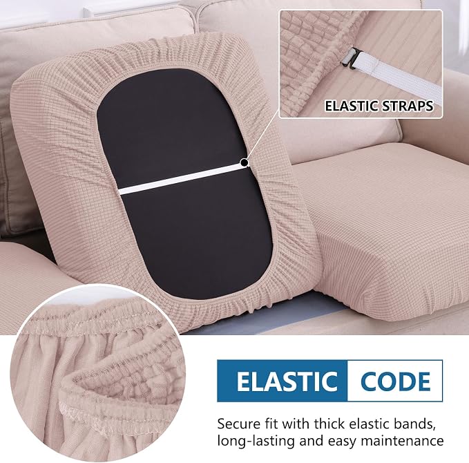 Waterproof Sectional Couch Covers, Non Slip Sofa Cushion Covers | L Shape - Image 4