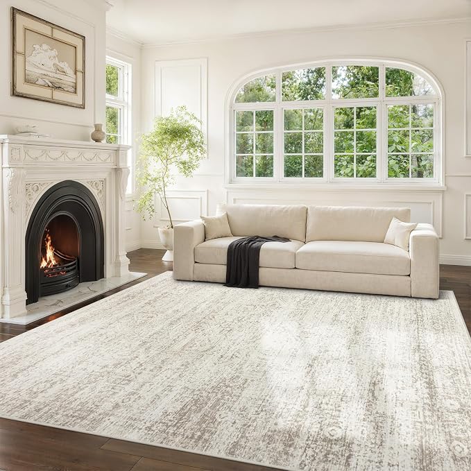 Washable Rugs 9x12 Area Rugs for Living Room, Dining Room Carpet | Ultra Soft - Image 2