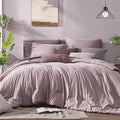 Monbix Full Size Comforter Set, Lilac Bedding Comforter for Full Size Bed Set Reversible, Bedding Sets Full 7 Pieces, Cationic Dyeing Bed in a Bag with Comforter, Sheets, Pillowcases & Shams