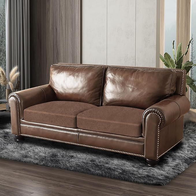 ANARACHON Leather Look Couch Cushion Covers Sofa Seat Slipcovers Sets Couches - Image 8