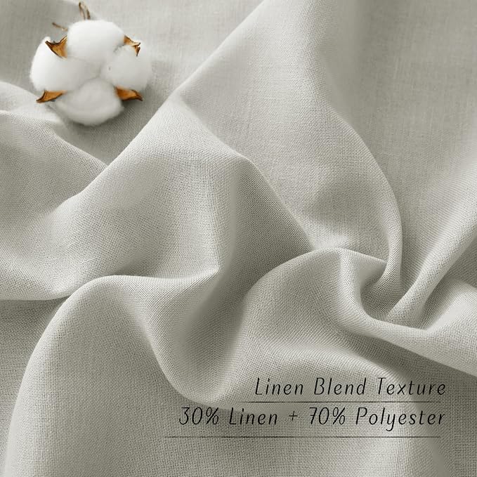 NICETOWN Rustic Linen 132 inch Long Curtains - Image 5