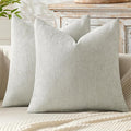 MIULEE Decorative Couch Throw Pillow Covers 20x20 Inch Grey-White 2 Pack | by MIULEE