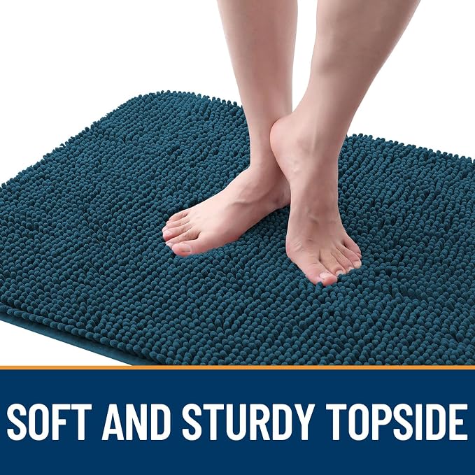 OLANLY Dog Door Mat for Muddy Paws 59x35, Super Absorbent Chenille Mud Mat | - Image 4