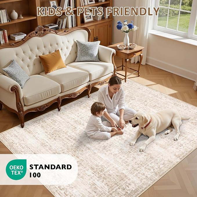 4x6 Area Rugs Living Room: Washable Rug - Image 8