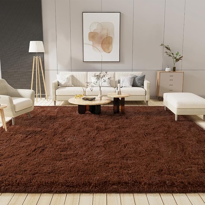 LOCHAS 8x10 Area Rugs Fluffy Living Room Carpets - Image 7