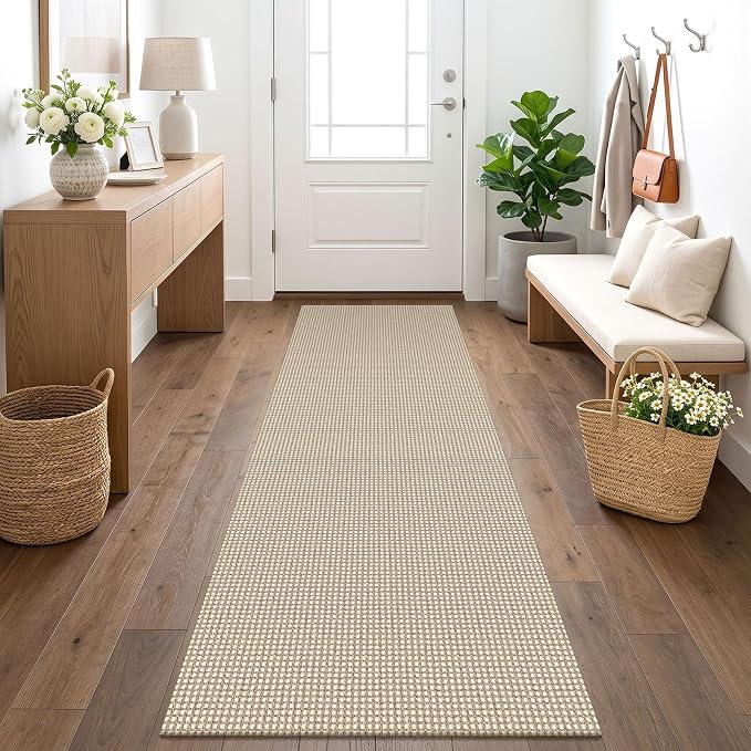 KOZYFLY Runners for Hallways 2x7 ft Washable Kitchen Runner Non Slip Rubber by KOZYFLY