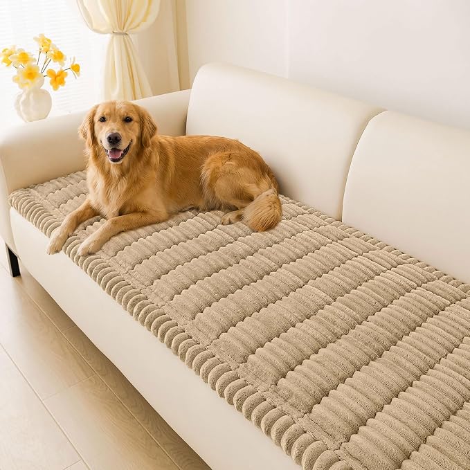 Couch Cover for Dogs, Washable Non Slip Plush Flannel Sofa Protector | Thick by hyha