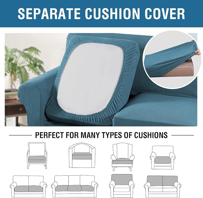 H.VERSAILTEX 3PC Stretch Sofa Covers - Image 5