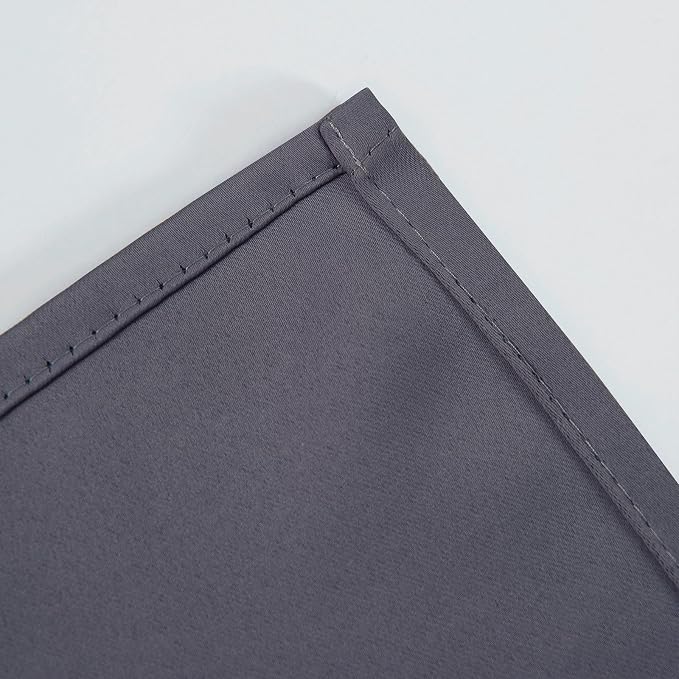 Blackout Curtains 40 x 63 inch/Grey Curtains Set of 2 Panels/Thermal Insulated - Image 6