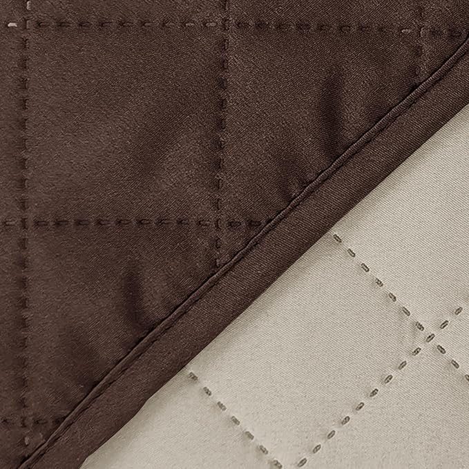 Reversible Recliner Chair Covers, Chocolate/Beige | Chair Covers - Image 8