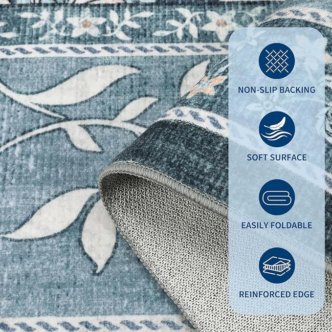 GarveeHome Provence 8x10 Area Rugs - Image 7