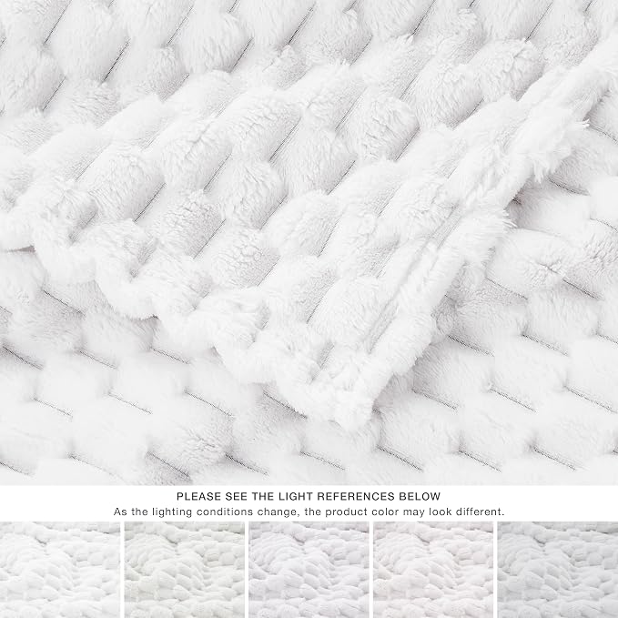 EXQ Home Gentle Soft Fleece Throw Blanket – Cozy Lightweight 3D Imitation - Image 6