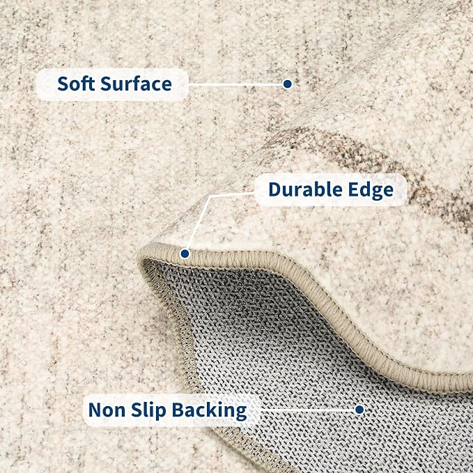 GarveeHome Scalloped Washable Rug 10x13 Area Rug - Image 4