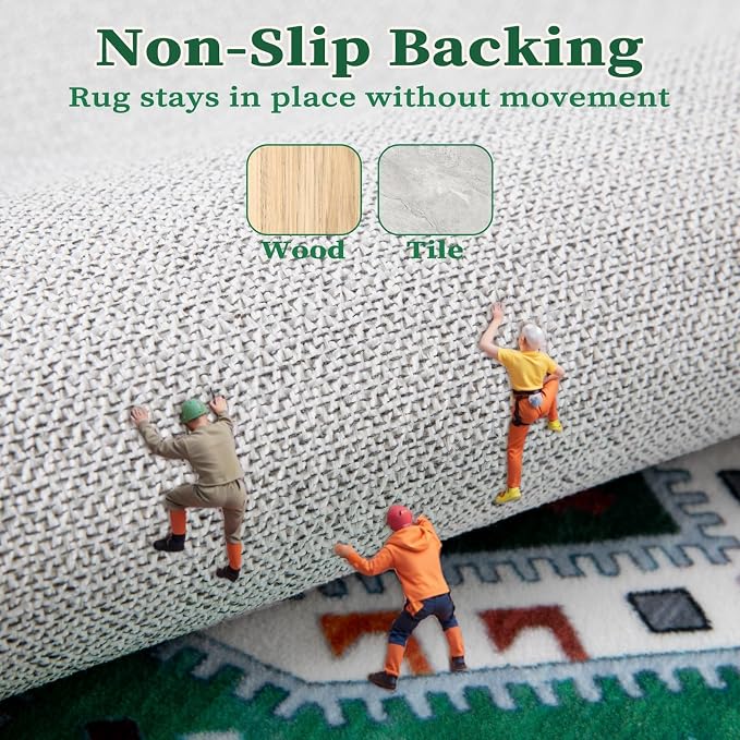 SERISSA 2x3 Washable Non Slip Boho Small Area Rug - Image 5