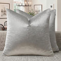 GIGIZAZA Silver Grey Velvet Throw Pillow Covers 16x16 Pack of 2 | Decorative by GIGIZAZAFocusingonhomedecoration