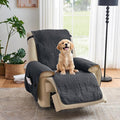 Black Recliner TV Chair Covers, Quilted Décor Water-Repellent Medium Lazy Boy by Pamhaven