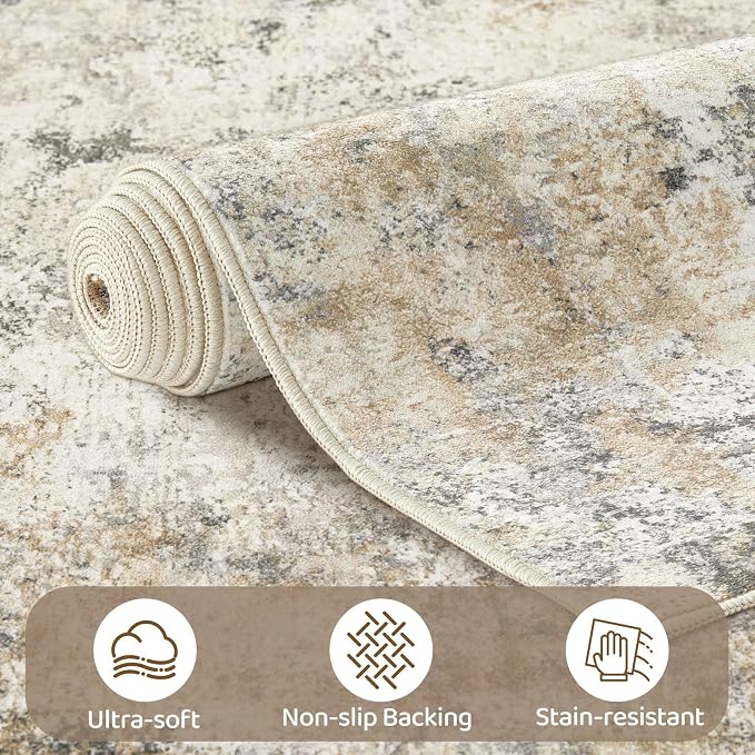 UERMEI 10x14 Washable Area Rug - Image 5