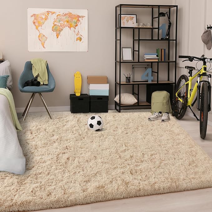 Chicrug Soft Area Rugs for Bedroom Living Room Plush Fluffy Rug 4x6 | Shag - Image 6