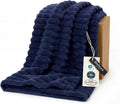 Bedsure Soft Twin Blanket for Bed Decor Gifts Navy Blue 60"x80" | Birthday by Unknown