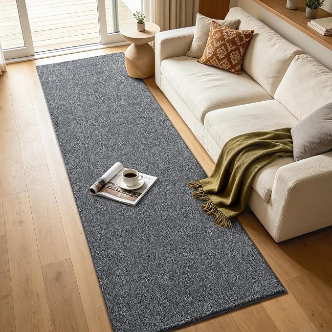2x6 Black/White Runner Rug Washable Non-Slip - Image 7