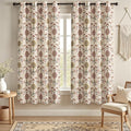 Boho Floral 100% Grommet Blackout Curtains 72 Inch 2 Panels | Colorful Bohemian by Unknown