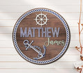 Custom Anchor Kid 3D Wood Nursery Name Sign, Personalized Nautical Ocean Wooden Sign for Baby Shower Boy Girl Birthday Gift for Kids, Door Hanger Kids Room Decor, Door Sign for Baby