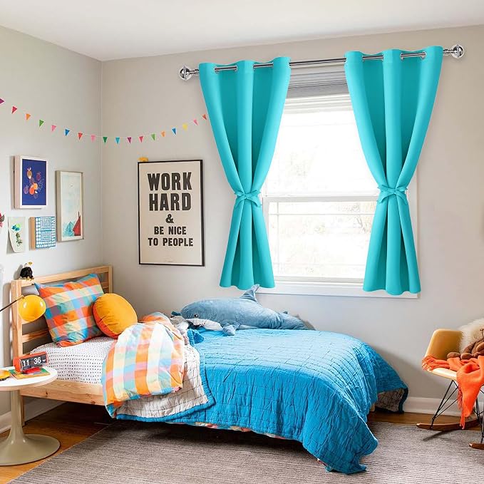 Blackout Curtains for Bedroom, 42 x 54 Inch, 2 Panels | Thermal Insulated & - Image 6