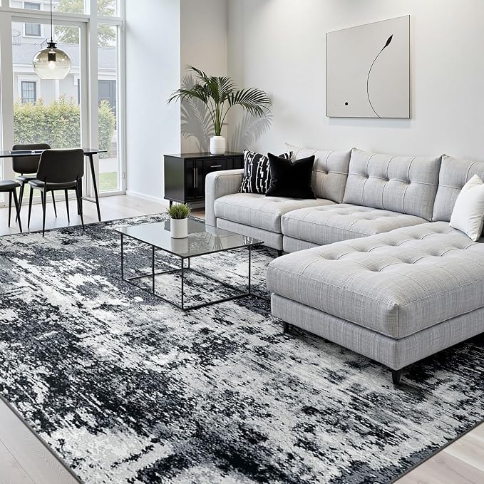 RELEANY Washable 6'x9' Abstract Area Rug - Image 7