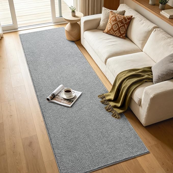 2x8 Grey Runner Rug Washable Non-Slip Soft - Image 7