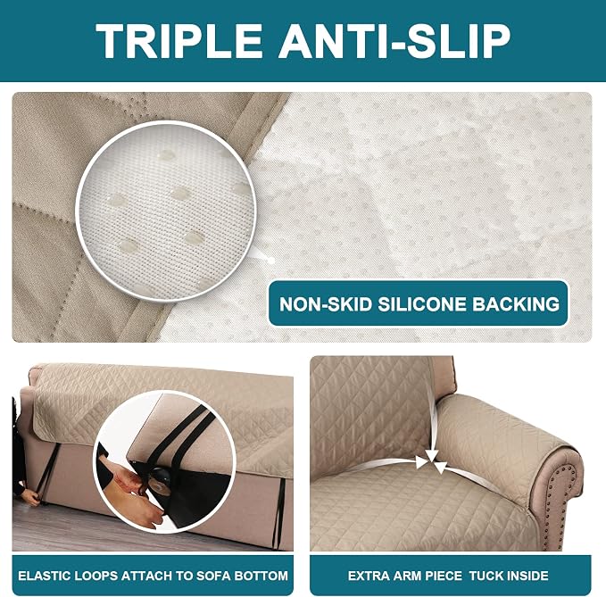 Turquoize 100% Waterproof Couch Cover Sofa Covers - Image 4